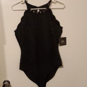NWT- Black Body Suit Sz Med